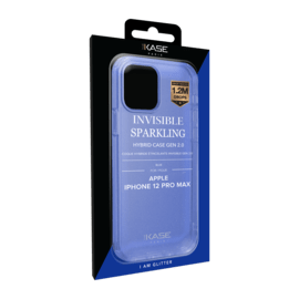 Coque hybride étincelante invisible GEN 2.0 pour Apple iPhone 12 Pro Max, Bleu