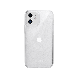 Coque hybride étincelante invisible pour iPhone Apple  12 mini, Transparente