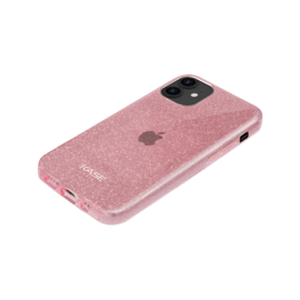 Coque slim pailletée étincelante pour Apple iPhone 12 mini, Or Rose