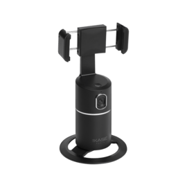 Support selfie pour smartphone avec suivi à 360°, noir minuit