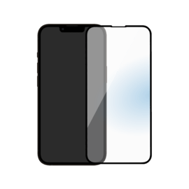 Protection d’écran antibactérienne en verre trempé ultra-résistant (100% de surface couverte) pour Apple iPhone 13 mini, Noir
