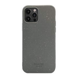 Coque antibactérienne vegan bio 100 % zéro déchet pour Apple iPhone 12/12 Pro, Gris Lave