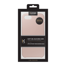 (Edition spéciale) Coque en Gel de Silicone Doux pour Apple iPhone 7/8/SE 2020/SE 2022, Rose Sable