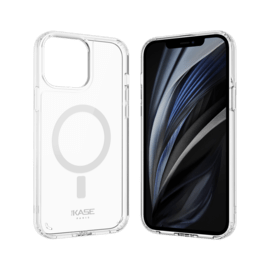 Coque antibactérienne antichoc magnétique invisible pour Apple iPhone 12 Pro Max, Transparente