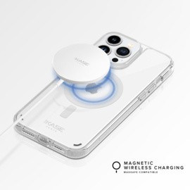 Coque antibactérienne antichoc magnétique invisible pour Apple iPhone 12 Pro Max, Transparente