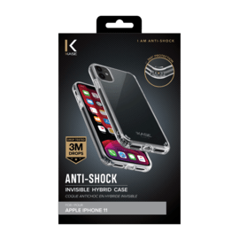 Coque Antichoc hybride invisible for Apple iPhone 11, Transparente