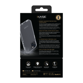 Coque Sport mesh pour Apple iPhone 15, Noir de jais