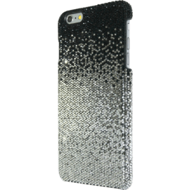 Coque pour Apple iPhone 6 Plus/6s Plus, Strass Noir et Blanc