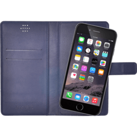 Coque clapet Universelle pour Smartphone (jusqu à 4.7 pouce), Bleu Marine
