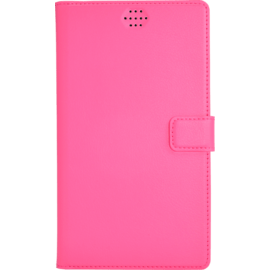 Coque clapet Universelle pour Smartphone (jusqu à 5.5 pouce), Rose Fandango
