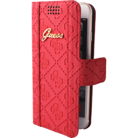 Guess Scarlett Coque clapet Universelle pour Smartphone (jusqu à 4.7 pouce), Lipstick Rouge