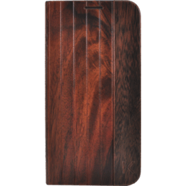 Coque Clapet pour Samsung Galaxy S6 Edge, Bois Naturel de Rosewood