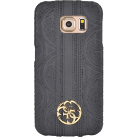 Guess Heritage Coque pour Samsung Galaxy S6 Edge, Noir