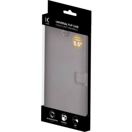 Coque clapet Universelle pour Smartphone (jusqu à 5.5 pouce), Gris anthracite