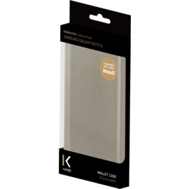Etui à clapet pour Samsung Galaxy Note 5, Or