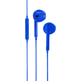 K Ecouteur avec micro et télécommande, Bleu Electrique