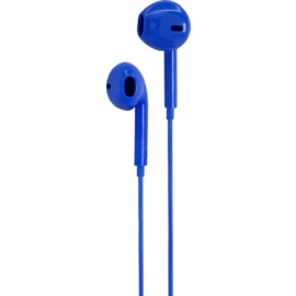 K Ecouteur avec micro et télécommande, Bleu Electrique