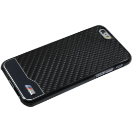 BMW Coque carbone & aluminium pour Apple iPhone 6/6s, Noir