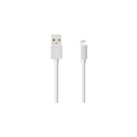 Câble Lightning certifié MFi Apple Charge/Sync (3M), Blanc Lumineux