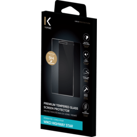 Protection d'écran premium en verre trempé pour Wiko Highway Star, Transparent