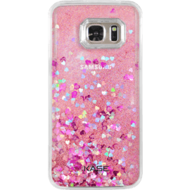 Bling Bling Coque Pailletée pour Samsung Galaxy S7, Pink Lady