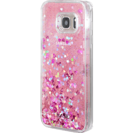 Bling Bling Coque Pailletée pour Samsung Galaxy S7, Pink Lady