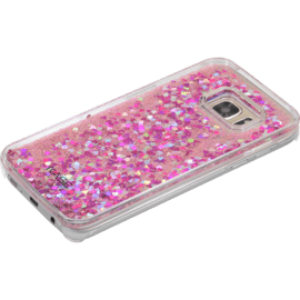 Bling Bling Coque Pailletée pour Samsung Galaxy S7, Pink Lady