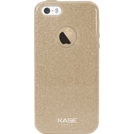Coque slim pailletée étincelante pour Apple iPhone 5/5s/SE, Or 
