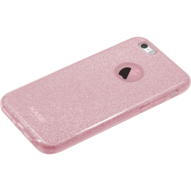 Coque slim pailletée étincelante pour Apple iPhone 6/6s, Or Rose 