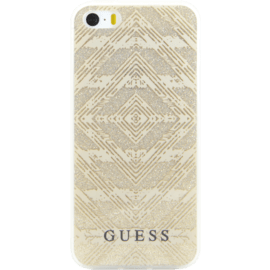 Guess Aztec 3D effect pour Apple iPhone 5/5s/SE, Étincelante Dorée