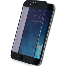 Protection d'écran en verre trempé avec Anti-lumière bleue (100% de surface couverte) pour iPhone 7 Plus, Noir