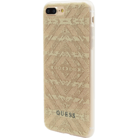 Guess Coque AZTEC 3D Effect pour Apple iPhone 7 Plus/ 8 Plus, Étincelante Dorée