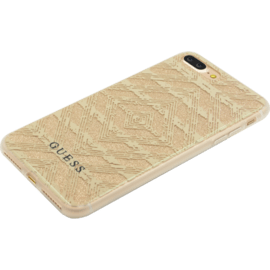 Guess Coque AZTEC 3D Effect pour Apple iPhone 7 Plus/ 8 Plus, Étincelante Dorée