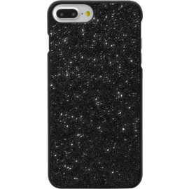 Coque en strass Bling pour Apple iPhone 6 Plus / 6s Plus / 7 Plus / 8 Plus, Noir Minuit