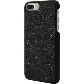 Coque en strass Bling pour Apple iPhone 6 Plus / 6s Plus / 7 Plus / 8 Plus, Noir Minuit