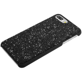 Coque en strass Bling pour Apple iPhone 6 Plus / 6s Plus / 7 Plus / 8 Plus, Noir Minuit