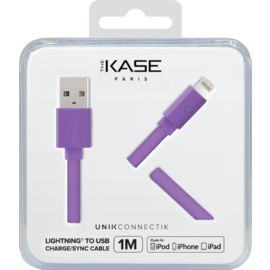 Câble Lightning certifié MFi Apple Charge/Sync (1M), Violet Royal
