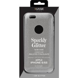 Coque slim pailletée étincelante pour Apple iPhone 6/6s, Argent