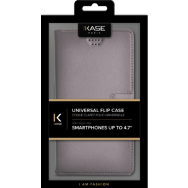 Coque clapet Universelle pour Smartphone (jusqu à 4.7 pouce), Gris anthracite