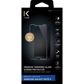 Protection d'écran premium en verre trempé pour Samsung Galaxy Note 5, Transparent 