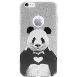 Panda Coque slim pailletée étincelante pour Apple iPhone 6/6s