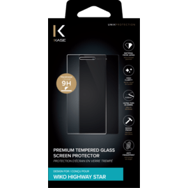 Protection d'écran premium en verre trempé pour Wiko Highway Star, Transparent