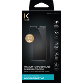 Protection d'écran premium en verre trempé pour Wiko Highway 4G, Transparent
