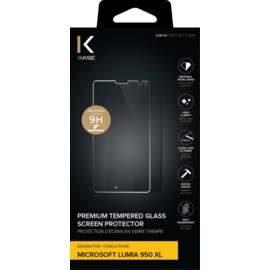 Protection d'écran premium en verre trempé pour Microsoft Lumia 950XL, Transparent