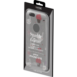 Coque slim pailletée étincelante pour Apple iPhone 6/6s, motif Lapin 