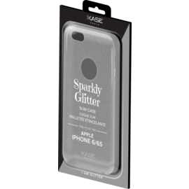 Coque slim pailletée étincelante pour Apple iPhone 6/6s, Argent