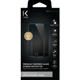 Protection d'écran premium en verre trempé pour Apple iPhone 7 Plus/8 Plus, Transparent