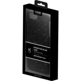 Coque en strass Bling pour Apple iPhone 6 Plus / 6s Plus / 7 Plus / 8 Plus, Noir Minuit