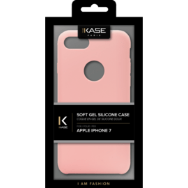 Coque en gel de silicone doux pour Apple iPhone 7, Rose Pastel