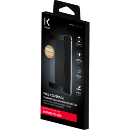 Protection d'écran en verre trempé (100% de surface couverte) pour Huawei P10 Lite, Noir